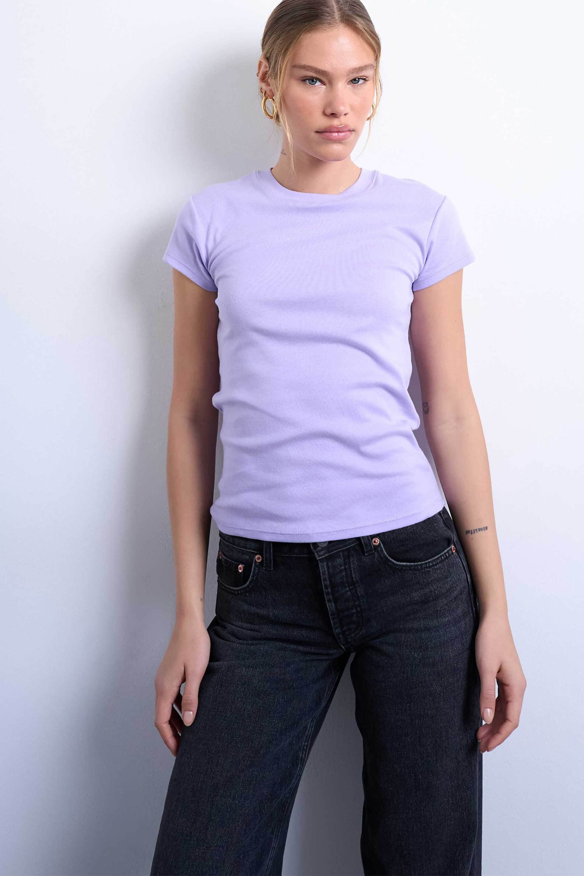 Topshop γυναικείο T-shirt μονόχρωμο "Tseveryday"