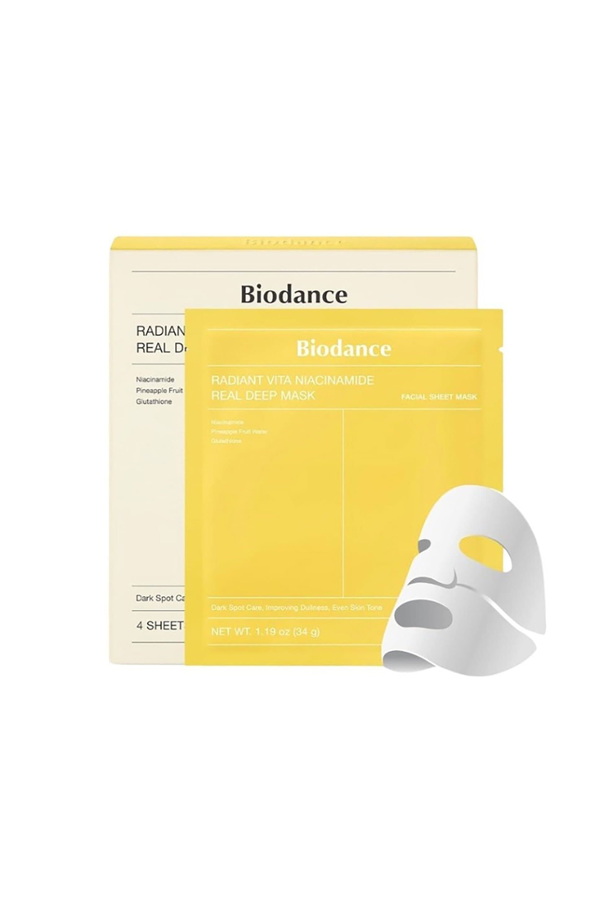 Biodance Radiant Vita Niacinamide Real Deep Mask - Μάσκα Για Λάμψη 34 gr