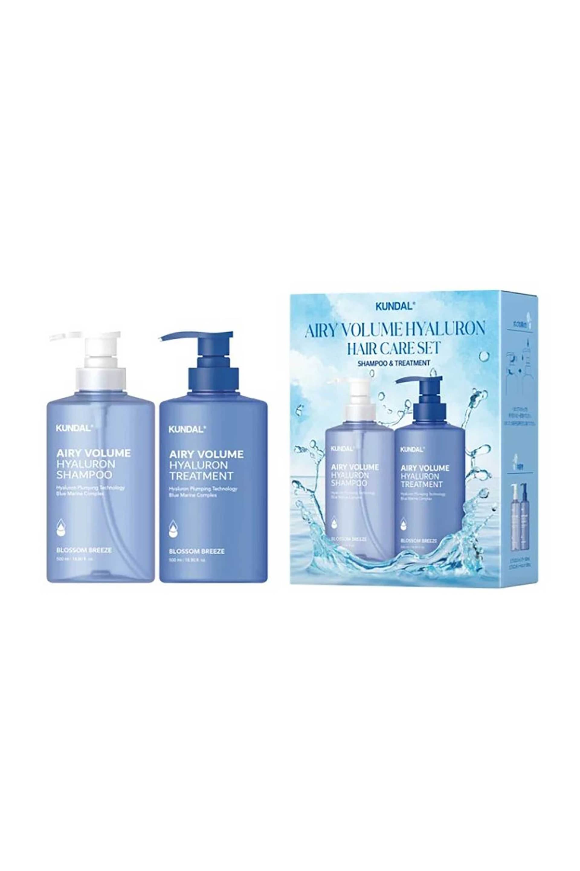 Kundal Hyaluron Airy Volume Set - Σαμπουάν Και Μαλακτική Με Υαλουρονικό 2 x 300 ml